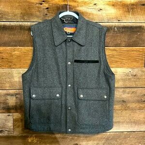 Cripple Creek Gray Wool Vest - Size XL